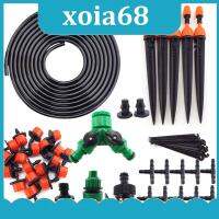 xoia68 Shop 5-45M 2 Way Plant Water Micro Drip Irrigation Nozzle Watering Set System Adjustable Kits Spray Cooling Home Yard Tools