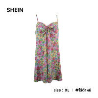 SHEIN มินิเดรสสายเดี่ยวสม็อคหลัง D037-10