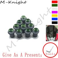 Free Delivery Universal 10PCS M5 5mm Windscreen Windshield Bolts Screw Kits For Yamaha YZF R1 R1M R6 R3 R15 R25