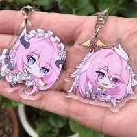 Honkai Impact 3 Anime Game Badge Keychain Accessories Elysia Halloween Cosplay Pendant Prop Christmas Gift Fashion Brooches Pins