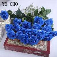 ❣卍 Single Head Rose Artificial Flowers Fake Flower Small Rose Branch For Wedding Party Home Desk Ornament Decoration Silk Flowers