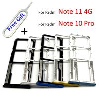 100 Original New SIM Card Chip Slot Drawer SD Card Tray Holder Adapter For Xiaomi Redmi Note 10 Pro / Note 11 4G Pin Tool