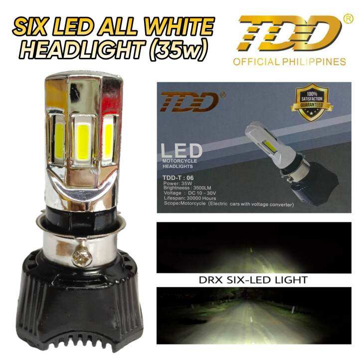 TDD SIX-LED HEADLIGHT (35w) ALL WHITE | Lazada PH