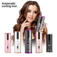 【LZ】✸✎☇  Mini USB sem fio recarregável cabelo encrespador Multi-automático cabelo encrespador Auto girando cerâmica Curling Iron