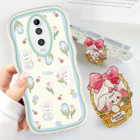 เคสโทรศัพท์ Xiaomi Mi 11 Lite 11 Lite 5G 11 Lite 5G NE 12T 5G 9T 9T Pro (พร้อมที่จับฟรี) เคสป้องกันกล้องคลุมทั้งหมดลายการ์ตูนกระต่ายน่ารักนิ่มแฟชั่น