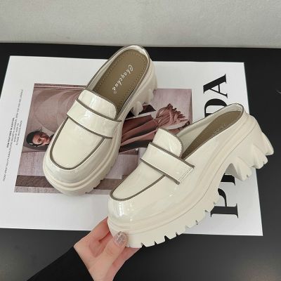 Hot sell Women Summer Beach Slides Platform Wedge Heels Slides Female Shoes Orange White Chain Mules Design Slippers Flip Flops Shoes