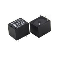 5PCS Relay 12V 4/5Pins T73 Small Normally Open Black Electromagnetic 10A JQC-3FF-S-H/Z Electrical Circuitry Parts