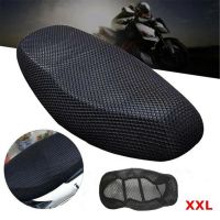 Polyester 3D Mesh Motorcycle Moped Scooter Seat Cover Cushion Breathable Summer Cool Anti-Slip Grid Protection Anti-Moisture Pad