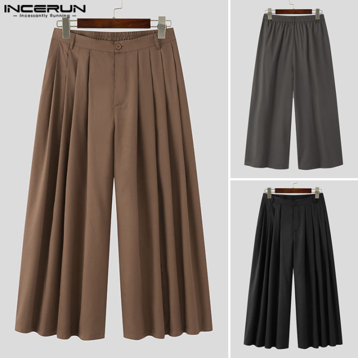 incerun-mens-hippy-หลวมจีบ-maxi-กระโปรงยาวยิปซี-beachwear-ขากว้างกางเกง-palazzo-สไตล์เกาหลี