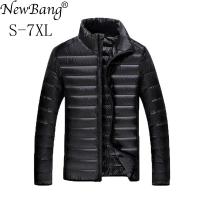 ZZOOI NewBang Plus 5XL 6XL 7XL Duck Down Jacket Mens Feather Ultralight Down Jacket For Men Park Outwear With Carry Bag Overcoat