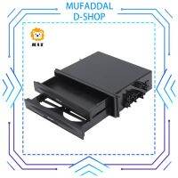 MUFADDAL D-SHOP ตกแต่งรถยนต์ Din คู่ขาตั้งกล้องเครื่องดื่มกล่องเก็บของที่วางแก้ว