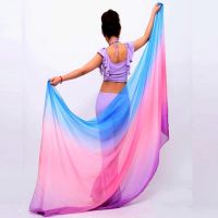 hot【DT】 Belly Dancing Costumes chiffon yarn scarf Veils Performance Props SH98