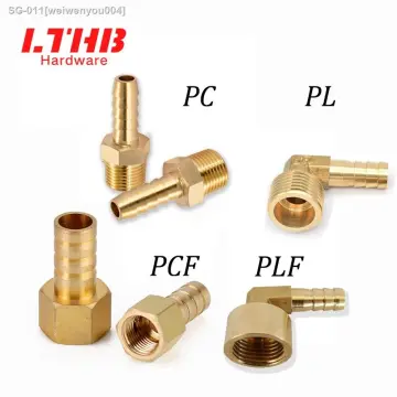 Solid Brass Bulkhead Fitting, 3 Sets 3/8 Inch Female 1/2 Inch Male Solid  Brass Water Tank Connector Threaded With Ring