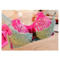 Selected Brassiere drying โครงพลาสติกแขวนชุดชั้นใน ที่แขวนชุดชั้นใน โครงพลาสติกแขวนบรา ไม้แขวนชุดชั้นใน - สีชมพู