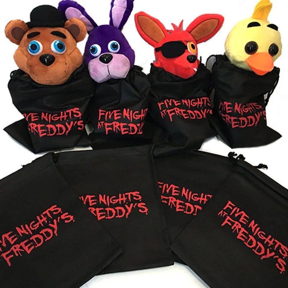 Ready Stock】✌ஐNew 25cm FNAF Nightmare Freddy Bear Foxy Bonnie Plush Toys Five  Nights at Freddy's To