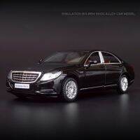 1:32 Mercedes Benz Maybach S600 D Iecast โลหะรถรุ่นจำลองสูงยานพาหนะของเล่น6ประตูเปิดของขวัญสำหรับเด็ก F293