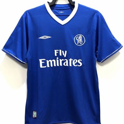 เสื้อกีฬาแขนสั้น ลายทีมชาติฟุตบอล Chelsea 03-05 คุณภาพสูง สไตล์เรโทร AAA