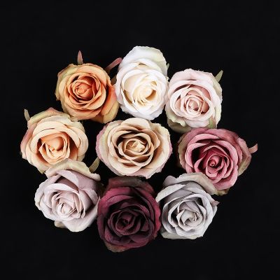 [AYIQ Flower Shop] 100ชิ้นดอกกุหลาบผ้าไหมหัวดอกไม้ประดิษฐ์ราคาถูกกล่องของขวัญ Diy ของขวัญวันวาเลนไทน์ตกแต่งบ้านตกแต่งงานแต่งงานคริสต์มาส