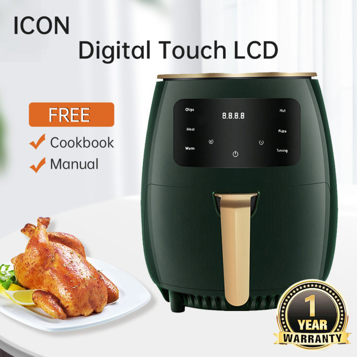 TILUXURY Digital Touch Screen Air Fryer 1400W (Large 5L Oven