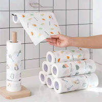 [N104] Kitchen tissue (1ม้วน ลวดลาย) กระดาษทิชชู่ กระดาษอเนกประสงค์ กระดาษซับน้ำมัน ซักได้ ทิชชู่ซับน้ำมัน ในห้องครัว