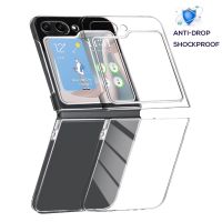 Case For Samsung Galaxy Z Flip 5 Flip5 Transparent Case Hard PC Bumper Back Phone Cover For Samsung Z Flip 5 5G Accessories