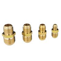 45 Degree SAE Flare 1/4 3/8 1/2 3/4 OD Tube Equal Reducer Brass Pipe Fitting Connector Adapeter Coupling For Air Conditioner