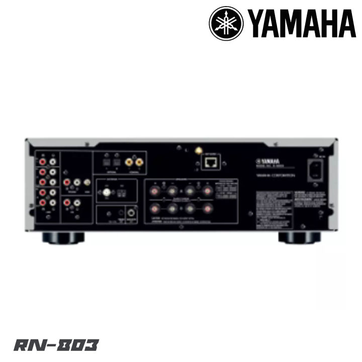 yamaha-rn-803-อินทีเกรตแอมปลิฟายเออร์-กำลังขับ-2x160-วัตต์สามารถควบคุมอุปกรณ์ทั้งหมดของคุณได้ตามต้องการเพียงแอป-musiccast-มาพร้อมพร้อมบลูทูธ-ตัวโชว์