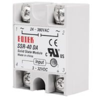 40A รีเลย์ SSR SSR-40DA สถานะของแข็งอุตสาหกรรมพร้อม SSR-40DA ป้องกันธง (40A) DC ควบคุม AC JFD