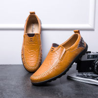 Men Shoes Genuine Leather Shoes Casual Slip on Formal Loafers Men Moccasins Pea Shoes Mocasines Hombre