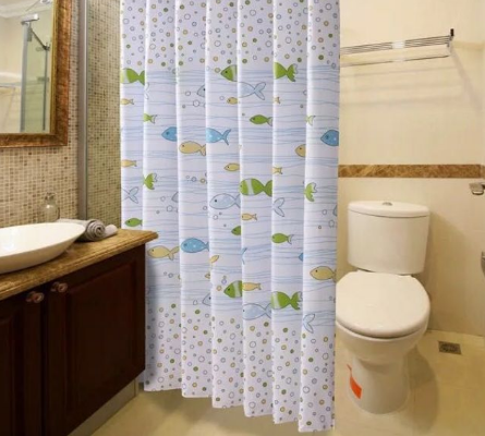 Sự tiện lợi và độc đáo của màn treo nhà tắm chống thấm nước hình con cá sẽ khiến phòng tắm của bạn trở nên độc đáo và thu hút. Không chỉ giúp tránh nước dính vào tường, màn còn mang đến vẻ đẹp thẩm mỹ và sự thư giãn cho người sử dụng.