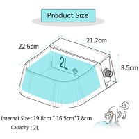 High Capacity Dog Bowl Floating Ball Automatic Water Drinker Storage Bowl Animal Feeder 2L Automatic Water Feeder Bowl