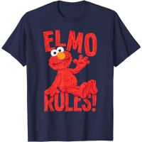 เสื้อยืด พิมพ์ลาย Sesame Street Elmo Rules สําหรับผู้ใหญ่