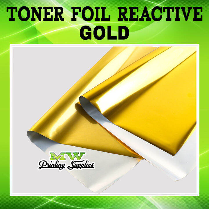 Gold Toner Reactive Foil for Invitation / Hot Foil for Stamping / Laser Foil Transfer for