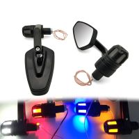 ○ กระจกมือรถจักรยานยนต์พร้อมสัญญาณไฟเลี้ยว LED สำหรับ YAMAHA FZ1 FAZER FZ6 FAZER FZ6R FZ8 MT-07/FZ-07 XJ6 N/ ผัน XJ6