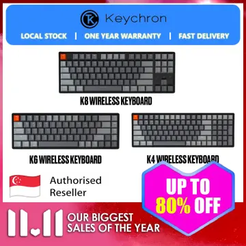 新同】Keychron K6 Pro 茶軸+赤軸付き 日本語JIS配列 65%-