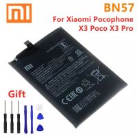 แบตเตอรี่โทรศัพท์สำหรับ Xiaomi BN57  Pocophone X3 Poco X3 Pro เปลี่ยนแบตเตอรี่ Bateria + เครื่องมือ