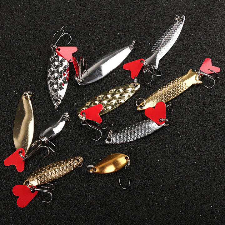 baoda-10pcs-fishing-metal-spoon-lure-kit-ชุดทองเงินเหยื่อล่อล่อล่อเหยื่อ