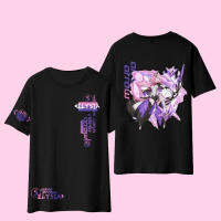 【2023 New】 Honkai Impact Elysia t-shirt summer women men game fashion boys and girls summer adult childrens cosplay t-shirt แฟชั่นแขนสั้นผ้าฝ้าย