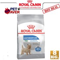 นาทีทองลด 50% แถมส่งฟรี Royal Canin Mini Light 8kg  สูตร ควบคุมน้ำหนัก 8 kg