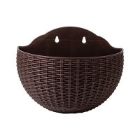 【YF】⊙♞  Hanging Pot Exquisite Wall-mounted Plastic Wall Basket Flowerpot for Garden