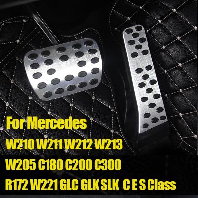 สำหรับ Mercedes Benz C E S คลาส W210 W211 W212 W213 W203 W204 W205 C180 C200 C300 GLC GLK W221รถฝาครอบเหยียบน้ำมันเชื้อเพลิงอุปกรณ์เสริม
