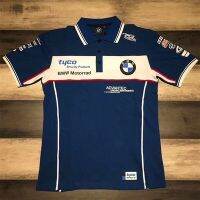 BMW Mens Polo Shirt Top Cool Racing Motorcycle Rider wear Cotton High Quality