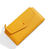 women long leather wallet clutch bag credit card holder female fashion yellow leather purse phone wallet money bag mother gift