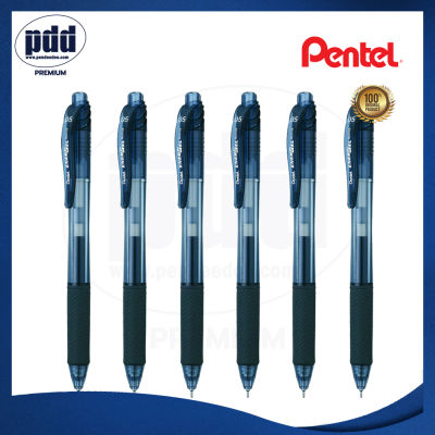 6 ด้าม Pentel Energel-X ปากกาหมึกเจล เพนเทล เอ็นเนอร์เจล-เอ็กซ์ หัวเข็ม 0.5 มม. แบบกด – 6 ct Pentel Energel-X Gel Pen 0.5 mm.
