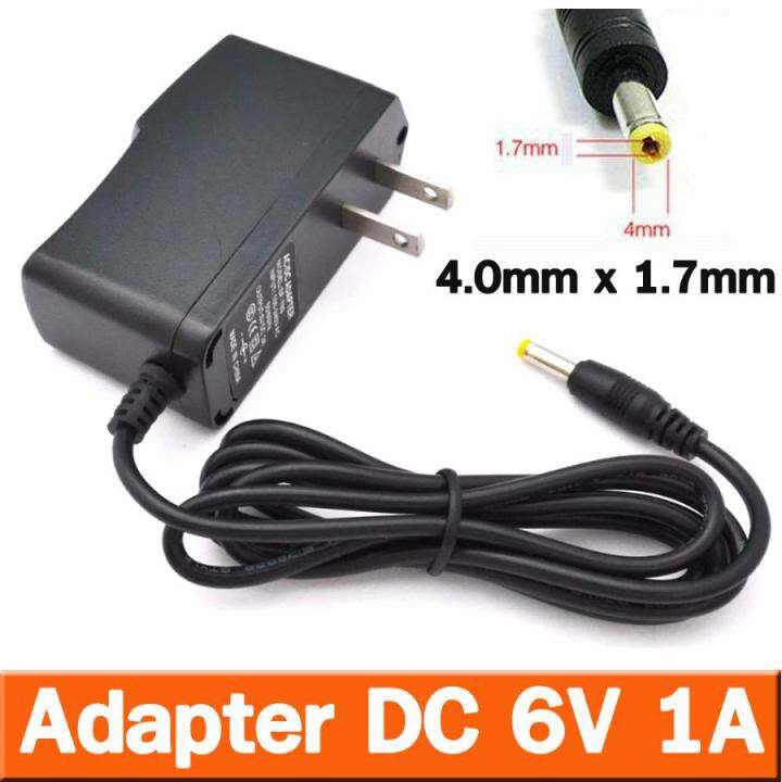 อะแดปเตอร์ Adapter แปลงไฟ Ac 100v 240v To Dc 6v 1a 1000ma หัวขนาด 40mm X 17mm 6v 1a 5164