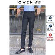 Quần âu tây nam công sở cao cấp OWEN QS220266 dáng slim fit ống ôm màu màu