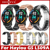 วัสดุ สแตนเลสสตีล นาฬิกา สมาร์ทวอทช์ สายนาฬิกา For Haylou GS LS09A สาย smart watch สายนาฬิกาข้อมือสำหรับ Bracelet Metal band For Haylou GS band metal strap Bracelet Wristbands