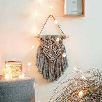 【hot】✱  Hand-Woven Macrame Boho Wall Hanging Tapestry Dorm Headboard Backdrop Decoration Accessories