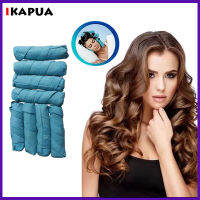 Hair Rollers Sleep Styler Kit Long Cotton Curlers เครื่องมือจัดแต่งทรงผม DIY Blue Color Magic Hair Dressing Charming Hair Dry &amp; Wet