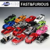 [Toy paradise]1:32 Gratis Ongkir คอลเลกชันของขวัญสำหรับเด็ก Fast And Furious โลหะคลาสสิก8รถแข่งอัลลอยหล่อโมเดลของเล่น